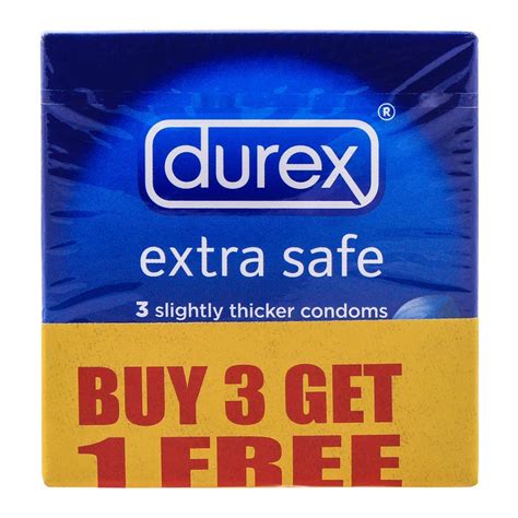 Order Durex Extra Safe Slightly Thicker Condoms Buy 3 Get 1 Free