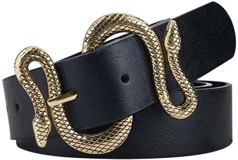 Belts For Womenwomen Fashion Leather Belt For Dress With Snake Belt