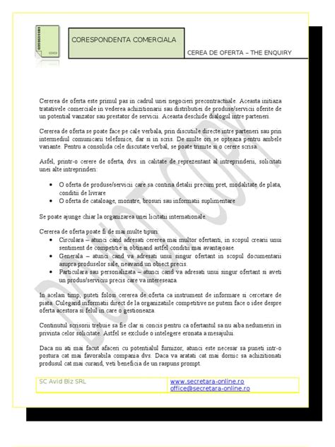 Model Scrisoare Oficiala De Informare - 3