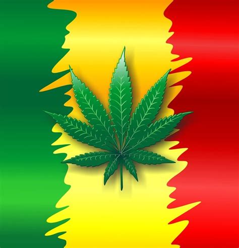 Download Cannabis Leaf Rasta Colors By Pferguson94 Rasta Weed