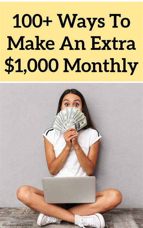 I couldn't put my thumb on it at the time, but it seemed like there was a real method to making money online. 100 Ways To Make An Extra $1,000 A Month # ...