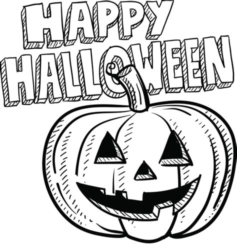 Dibujos De Happy Halloween Para Imprimir Y Pintar Colorear Imágenes