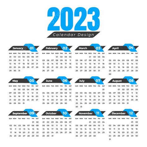 2023 Calendar Free Design 2023 2023 Calendar 2023 Calendar Design