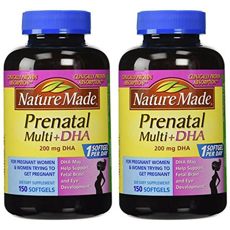 Nature Made Prenatal Multi Dha 200mg 300 Softgels