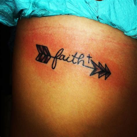 Arrow Faith Tattoo Tattoos Pinterest