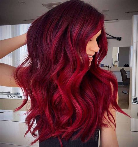 Best Hair Colors For Spring Summer Season Burgundy Red Hair Hair Color Shades