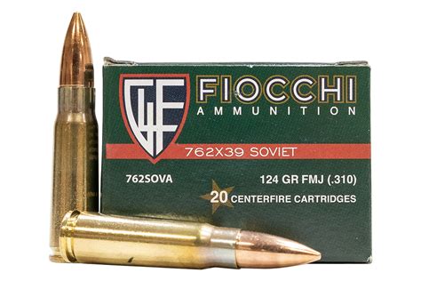 Fiocchi 762x39mm 124 Gr Fmj Soviet Training Dynamics 20box