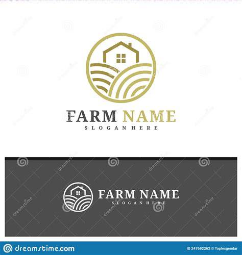 Farm House Logo Design Vector Creative Farm Logo Concepts Template