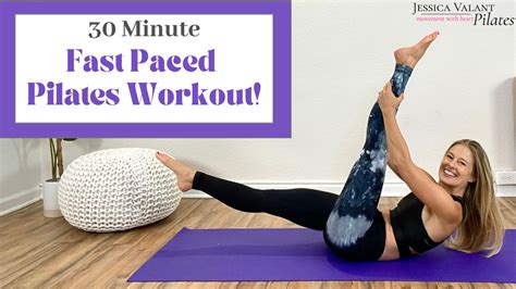 Fast Paced Pilates Workout 30 Minutes Jessica Valant Pilates