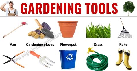 Gardening Tools List Of 30 Useful Tools Names For Gardening English