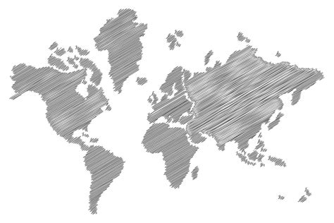 Sketch World Map 2179877 Vector Art At Vecteezy