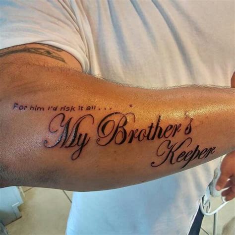 50 Best My Brothers Keeper Tattoos Ideas And Meanings Luv68