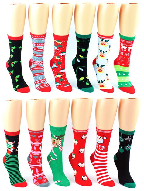 Wholesale Women S Christmas Crew Socks Size