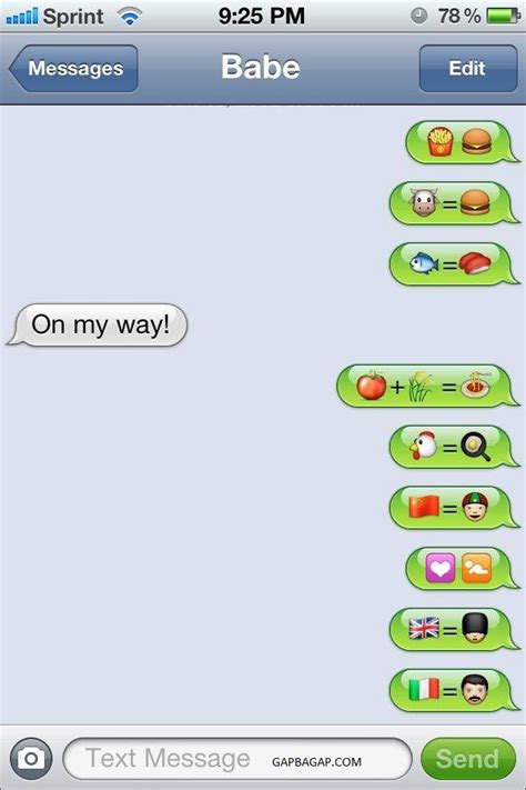 Hilarious Emoji Text Message By Two Lovers Funny Breakup Texts Emoji