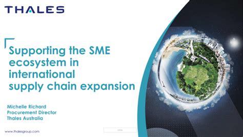 Supporting The Sme Ecosystem In International Supply Chain Expansion