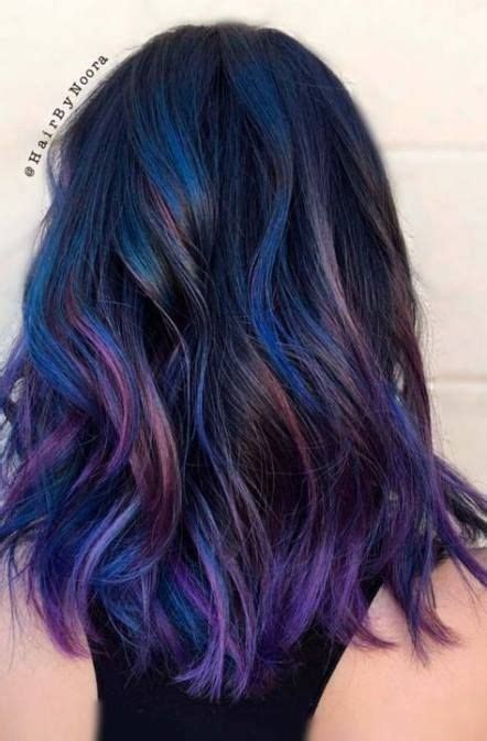 22 Trendy Hair Color Ideas For Brunettes Blue Colour Brunette Hair