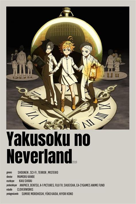 Yakusoku No Neverland Carteles De Cine Minimalistas Poster Anime Peliculas Anime Romanticas