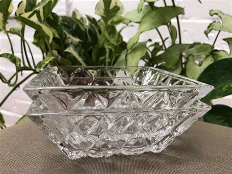 Square Glass Bowl Set Of 2 Dishes Condiments Dessert Serving Etsy