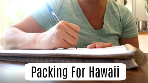 Packing For Hawaii Housewife Life Youtube