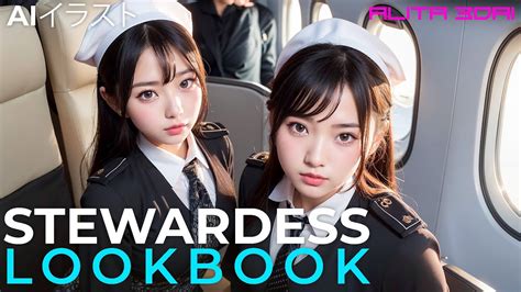 4k Ai 3d Art 스튜어디스 Stewardess スチュワーデス 空中小姐 Ai Lookbook Vlog Aiart