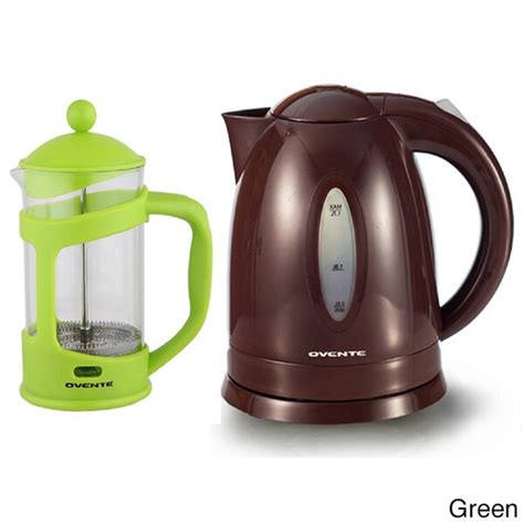 french press kettle electric coffee maker ovente cordless ounce