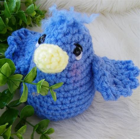 Teris Blog Time For A Free Pattern Simply Cute Blue Bird Crochet Pattern