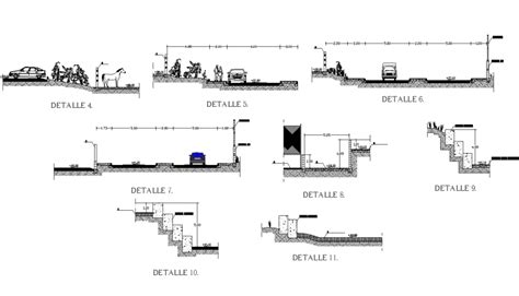 A Road Section Plan Dwg File Cadbull