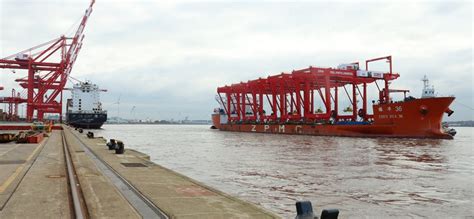 Five Zpmc Crmg Cranes Arrive At Port Of Liverpool In Liverpool2