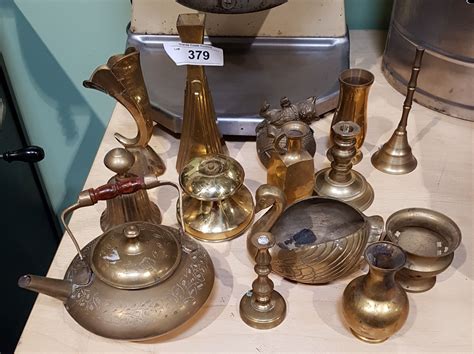 14 Vintage Brass DÉcor Items