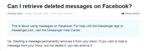 How To Manage And Recover Deleted Facebook Messages 2019