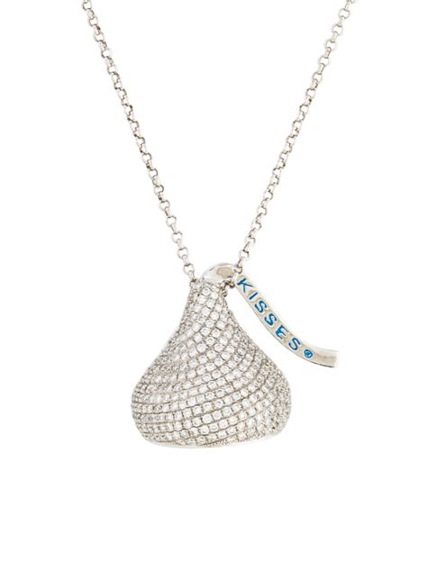 Diamond Hersheys Kiss Pendant Necklace Necklaces Neckl26173 The