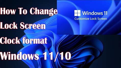 Change Lock Screen Clock Format On Windows 11 How To Fix Youtube