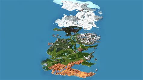 Westeros The Complete Continent Minecraft Map