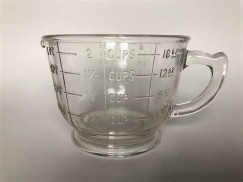 Vintage Spry Clear Glass Measuring Mixing Pitcher Mid Century