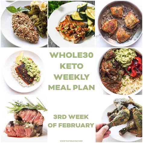 Whole30 Keto Weekly Meal Plan February Week 3 Tastes Lovely