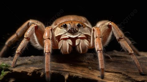 هذه لقطة مقربة لصورة عنكبوت بني صور عناكب الصياد صورة الخلفية للتحميل مجانا