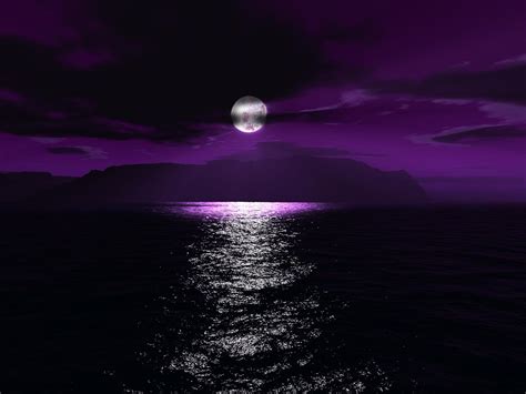 Free Download Purple Moon Wallpaper Hd Wallpapers In Space