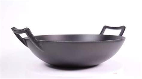 If you are looking for long lasting cookware that can be passed down for generations, lodge is the best choice. Pre-seasoned Chinese Cast Iron Big Korea Wok With Wooden ...