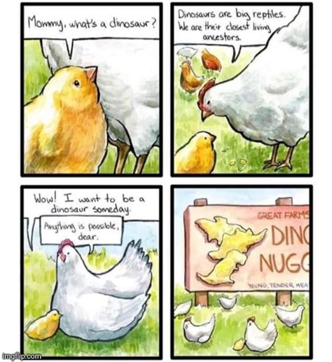 Dinosaur Chicken Nuggets Comic Imgflip
