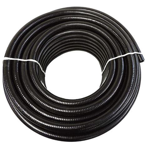 Tektube 2 In X 25 Ft Pvc Schedule 40 Black Ultra Flexible Pipe 2202200025 The Home Depot