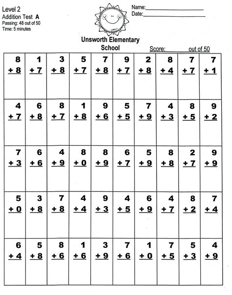 Printable Math Worksheets Nd Grade