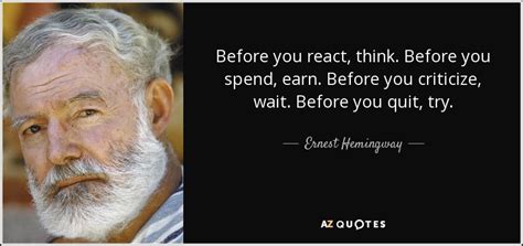 Top 25 Quotes By Ernest Hemingway Of 799 A Z Quotes