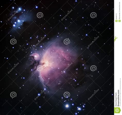 Orion Nebula Night Sky Deep Space Beautiful Night Sky Stock