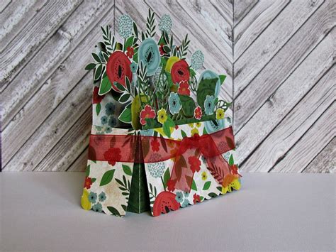 Greeting Card Pop Up Greeting Card All Occasion Flower Etsy