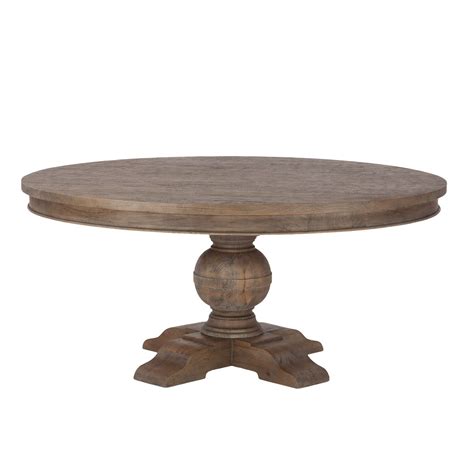 Copper Grove Asperg Brown Weathered Teak 72 Inch Round Dining Table N