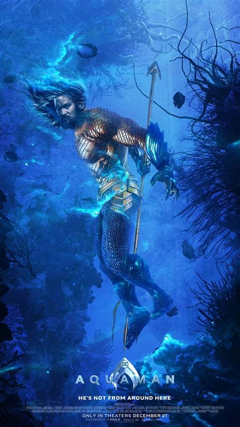 Aquaman Underwater Poster Iphone Wallpaper Aquaman Movie 2018 Aquaman
