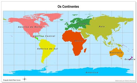 Mapamundi Con Los Continentes Imagui