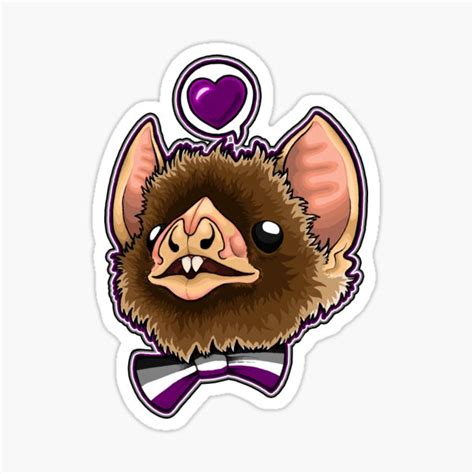 Asexual Bat Sticker For Sale By Ashlygrey Redbubble