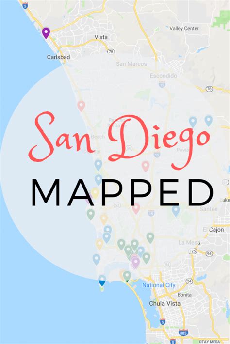 San Diego Map Artofit