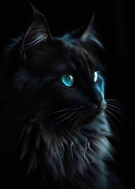 Black Cat Poster By Powerful Words Displate
